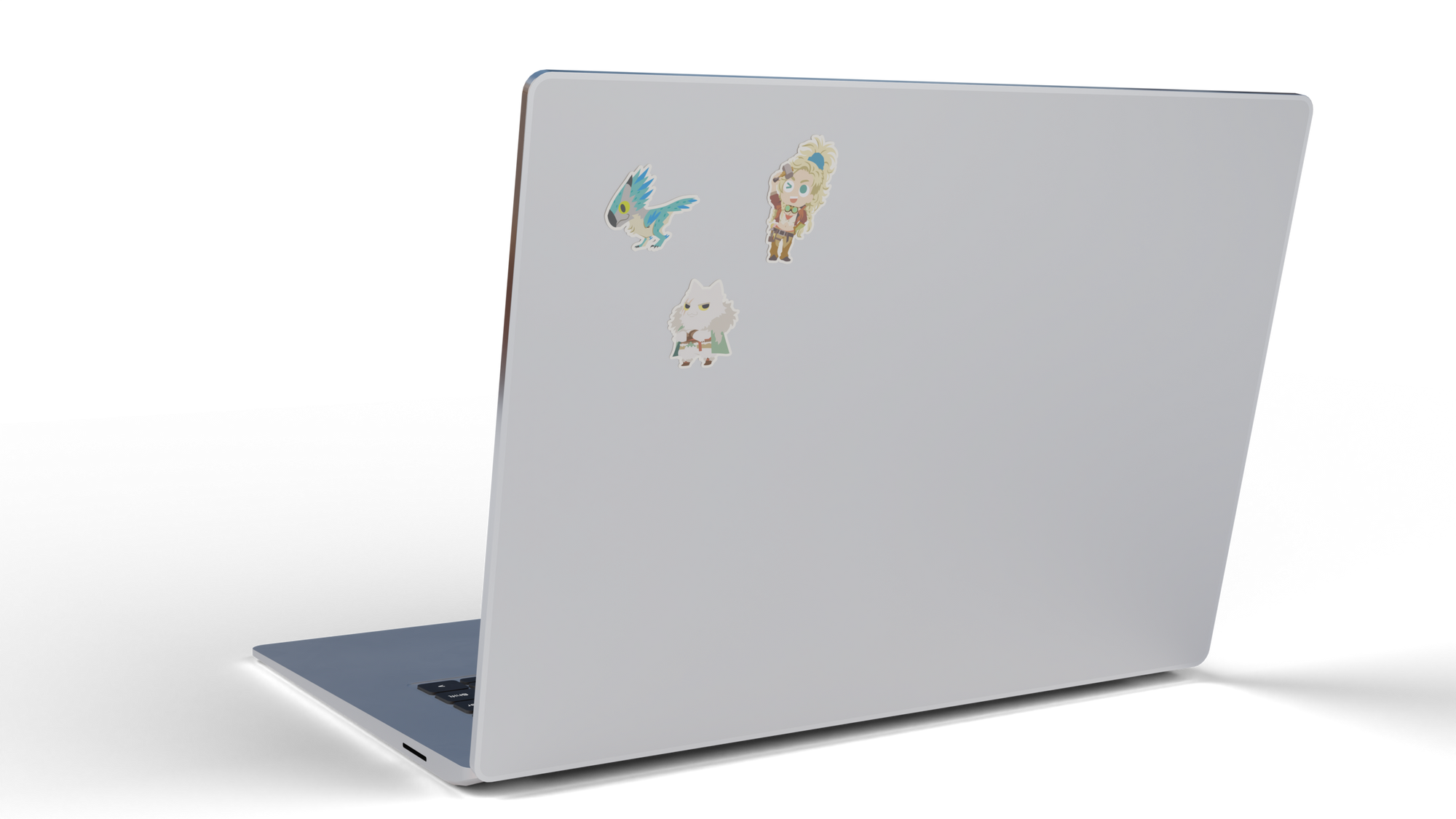 3 stickers : Gemma, Athos et Seikret